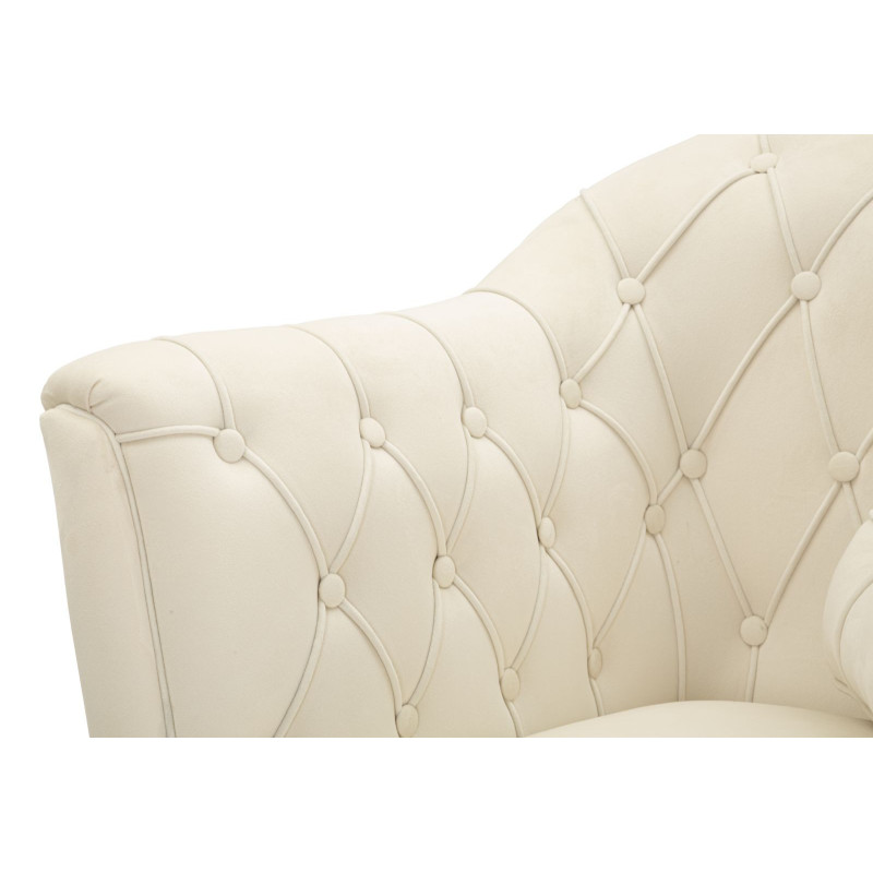 POLTRONA BUDAPEST CREMA C/CUSCINO CM 88X83X91 