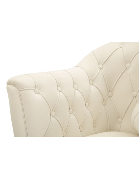 POLTRONA BUDAPEST CREMA C/CUSCINO CM 88X83X91 