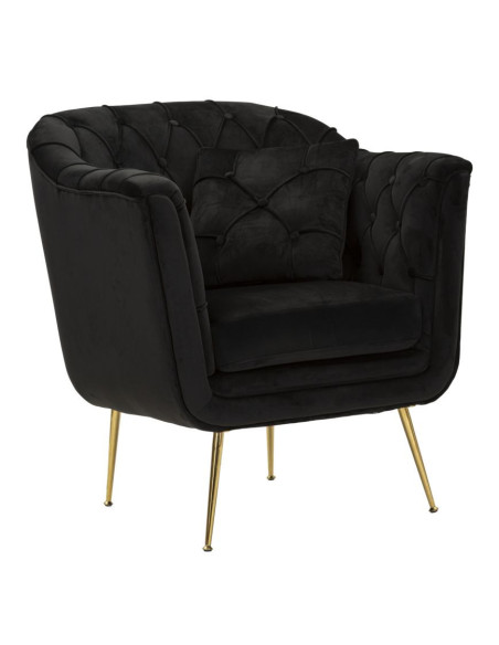 POLTRONA BUDAPEST NERA C/CUSCINO CM 88X83X91 
