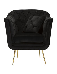 POLTRONA BUDAPEST NERA C/CUSCINO CM 88X83X91 