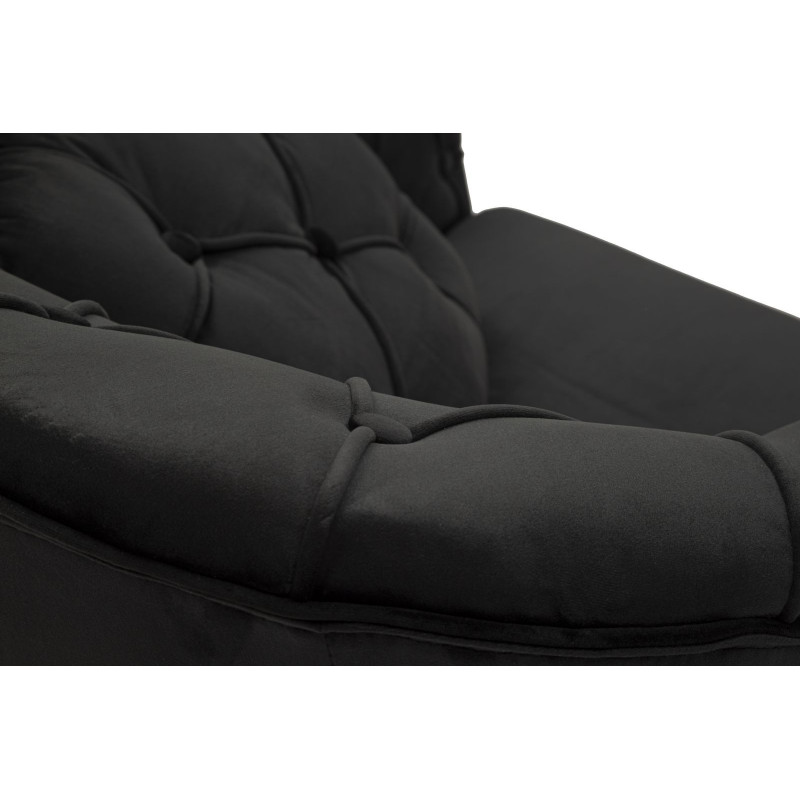 POLTRONA BUDAPEST NERA C/CUSCINO CM 88X83X91 