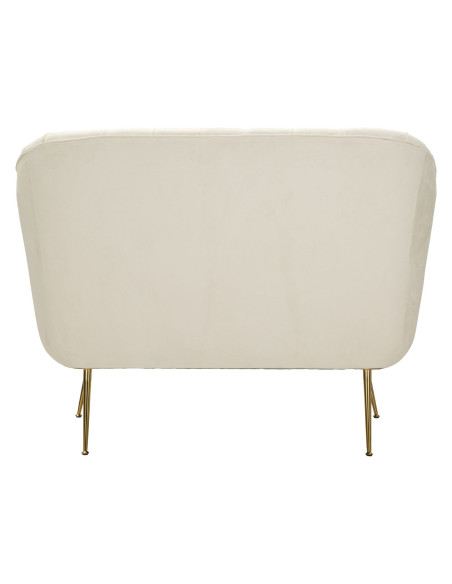 DIVANETTO BUDAPEST CREMA C/CUSCINI CM 130X83X91 