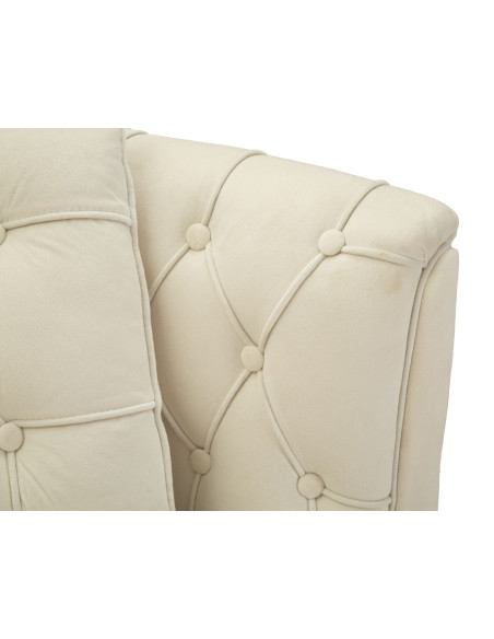 DIVANETTO BUDAPEST CREMA C/CUSCINI CM 130X83X91 