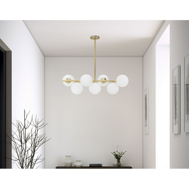 LAMPADARIO GLAMY 7 LUCI CM 81x30x74 