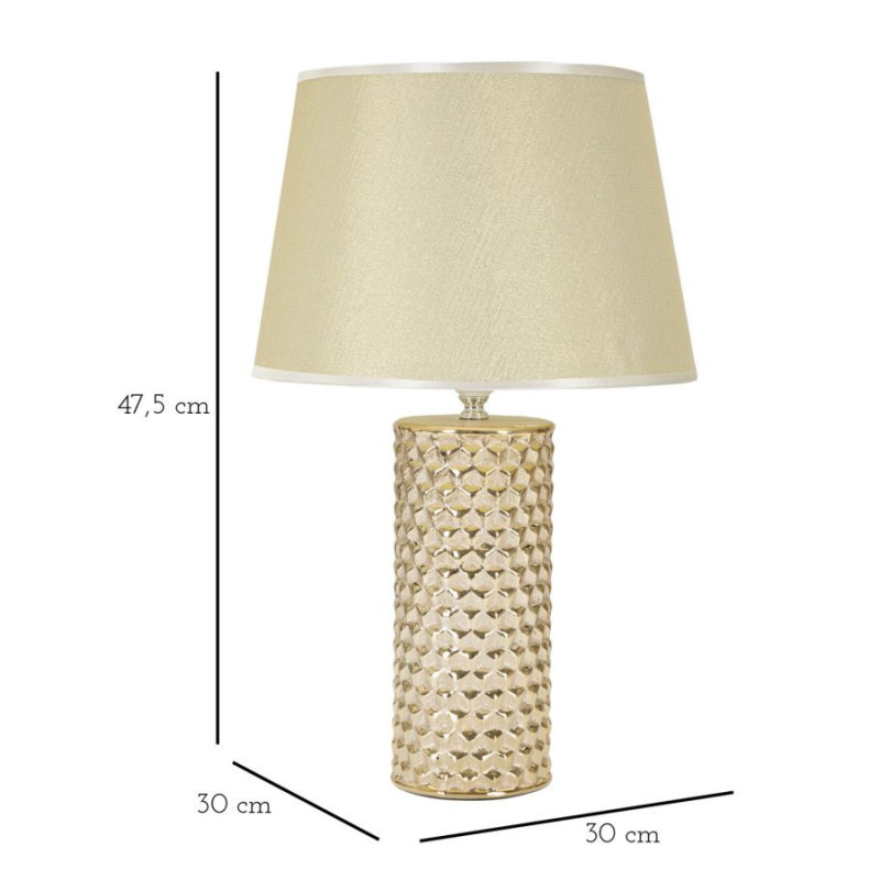LAMPADA DA TAVOLO GLAM GOLD CM Ø 30X47,5 