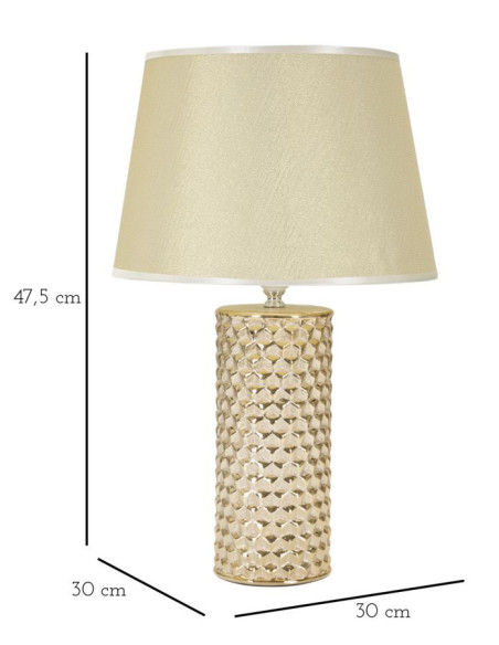 LAMPADA DA TAVOLO GLAM GOLD CM Ø 30X47,5 