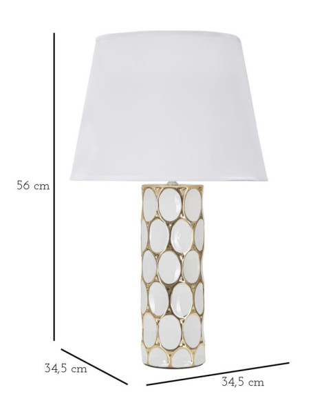 LAMPADA DA TAVOLO GLAM CARV CM Ø 34,5X56 