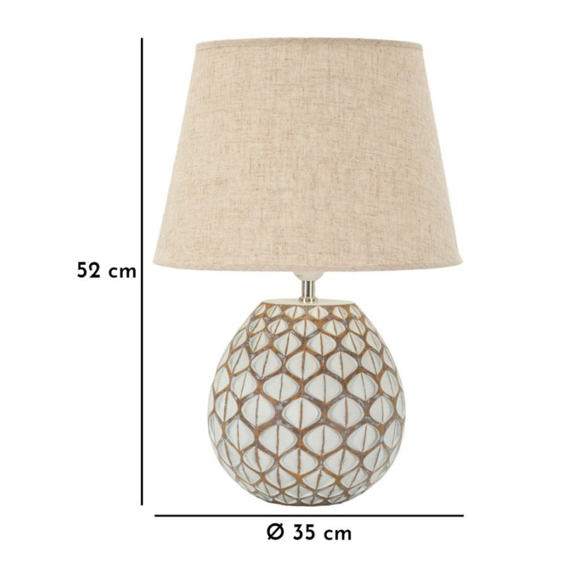 LAMPADA DA TAVOLO RESINA TIBET CM Ø 35X52 