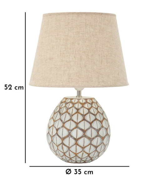 LAMPADA DA TAVOLO RESINA TIBET CM Ø 35X52 