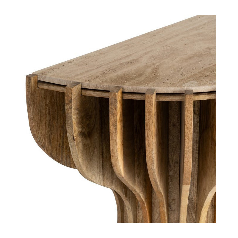 Console design Demi lune 92 cm Marbre...