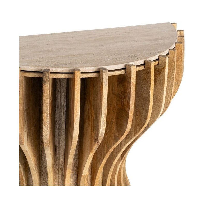 Console design Demi lune 92 cm Marbre...