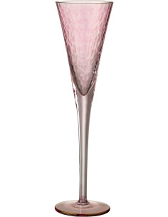 Flûte à Champagne design chic 150 ml Verre Rose Lumévaro 