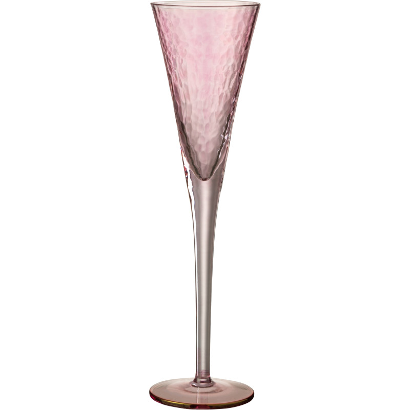 Flûte à Champagne design chic 150 ml Verre Rose Lumévaro 