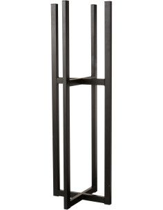 Pied surélevé pour cache-pot H 95 cm Métal Noir Xidono 