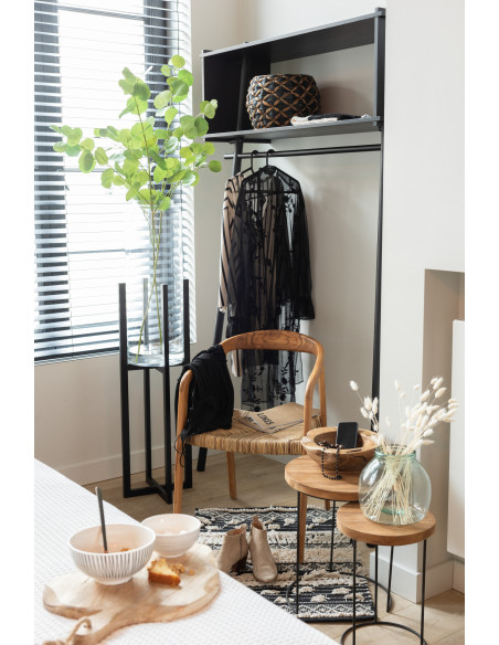 Pied surélevé pour cache-pot H 95 cm Métal Noir Xidono 