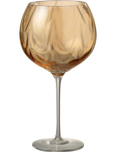 Verre à vin design chic 500 ml Verre Ambré Lumévaro 