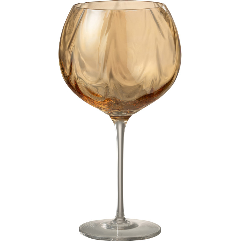 Verre à vin design chic 500 ml Verre Ambré Lumévaro 