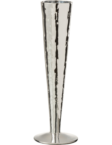 Flûte à Champagne glamour chic 150 ml Verre Argenté Aurélyos 
