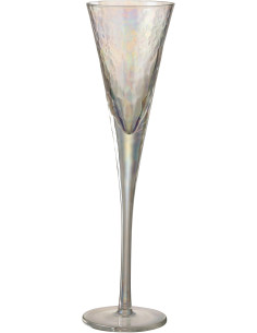 Flûte à Champagne design chic 150 ml Verre Transparent Lumévaro 