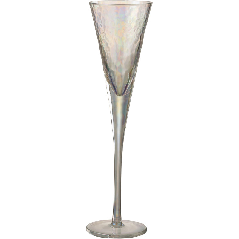 Flûte à Champagne design chic 150 ml Verre Transparent Lumévaro 
