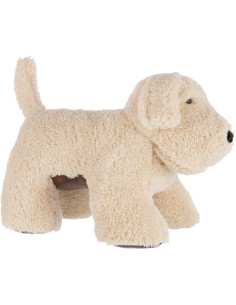 Grand Cale-porte XXL Chien bouclette 70 cm Tissu Beige clair Bouclé Doorog 