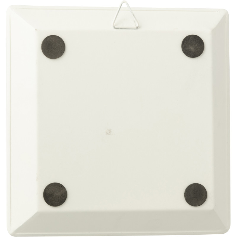 Plateau déco design boule à facettes Carré 20 cm Miroir Argenté Bois Disco 