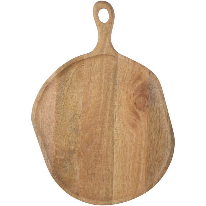 Grande Planche à découper XXL Organique Maison de campagne Ronde 58 cm Bois de manguier Naturel Boiséra 