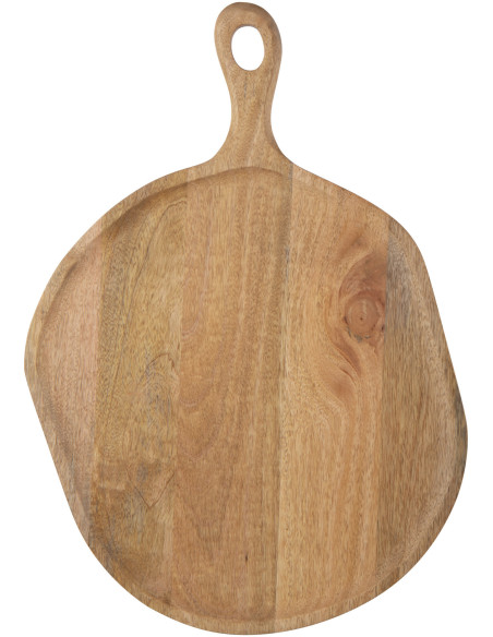 Grande Planche à découper XXL Organique Maison de campagne Ronde 58 cm Bois de manguier Naturel Boiséra 