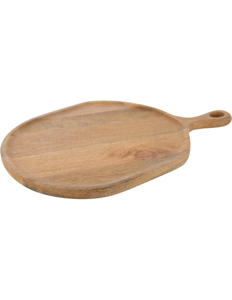 Grande Planche à découper XXL Organique Maison de campagne Ronde 58 cm Bois de manguier Naturel Boiséra 