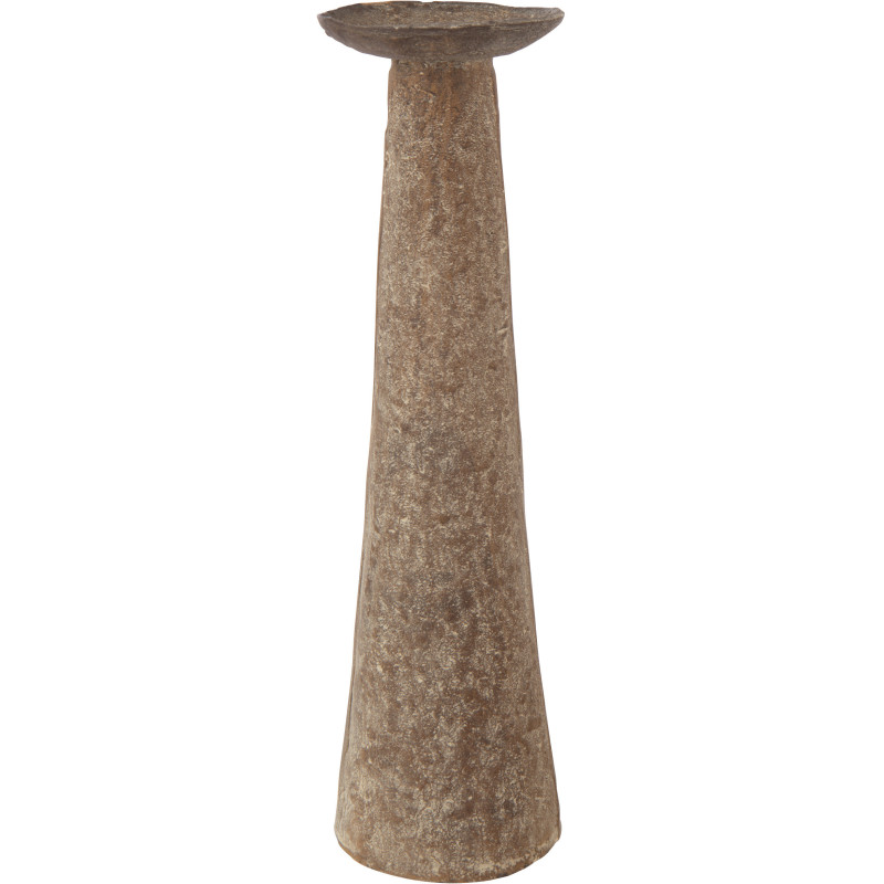 Grand Bougeoir vintage chic Métal Marron Vieilli Terrasabi 