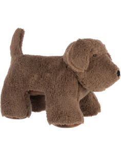 Grand Cale-porte XXL Chien bouclette 70 cm Tissu Marron foncé Bouclé Doorog 