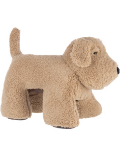 Grand Cale-porte XXL Chien bouclette 70 cm Tissu Beige foncé Bouclé Doorog 