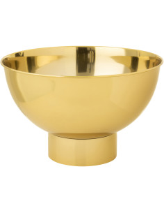 Grand Seau à champagne moderne chic Rond 52 cm Acier inoxydable Doré Oralyna 
