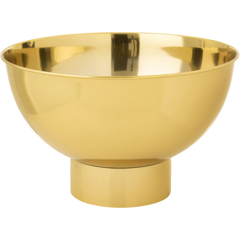 Grand Seau à champagne moderne chic Rond 52 cm Acier inoxydable Doré Oralyna 