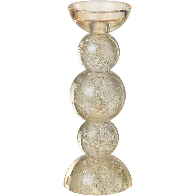 Chandelier design chic Boules H 26 cm Verre Champagne Valmina 