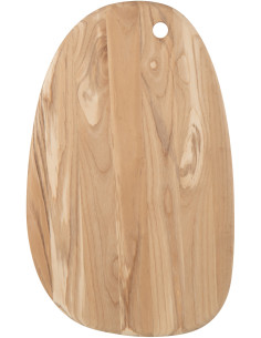 Grande Planche à découper XXL Organique Maison de campagne Ovale 55 cm Bois de manguier Naturel Boiséra 