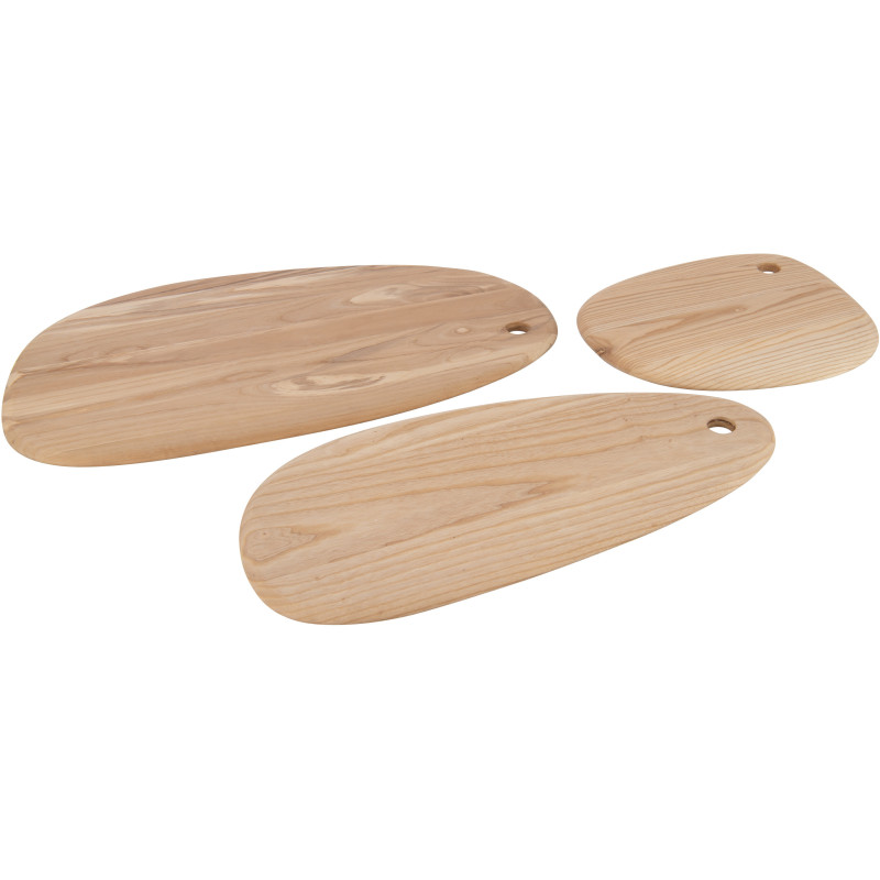 Grande Planche à découper XXL Organique Maison de campagne Ovale 55 cm Bois de manguier Naturel Boiséra 