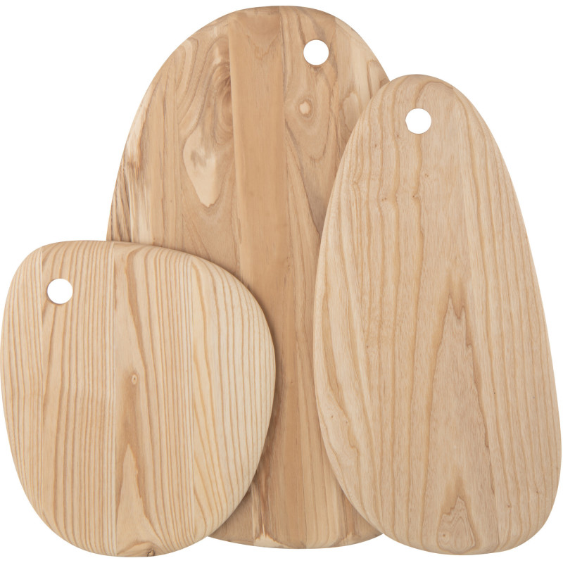 Grande Planche à découper XXL Organique Maison de campagne Ovale 55 cm Bois de manguier Naturel Boiséra 