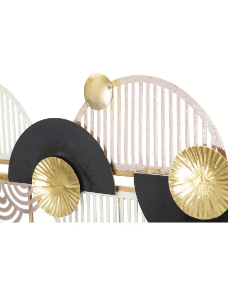 Porte manteaux design chic 5 crochets 73 cm Métal Doré Blanc Noir Art