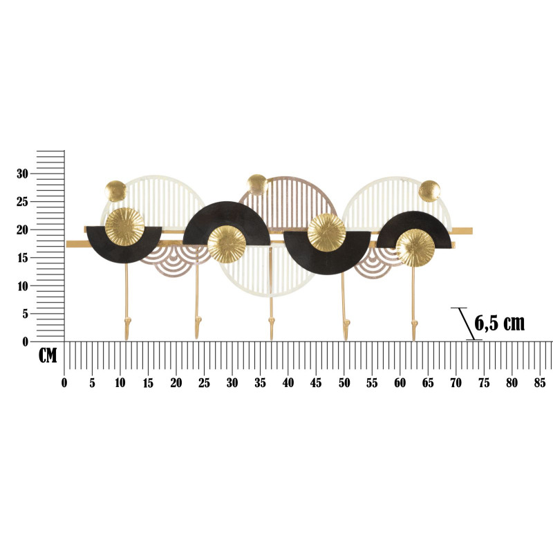 Porte manteaux design chic 5 crochets...