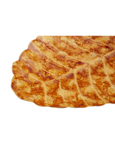 Lot de 2 Centres de table design Feuille 57 cm Métal Orange Drop