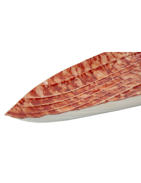 Lot de 2 Centres de table design Feuille 50 cm Métal Rouge Drop