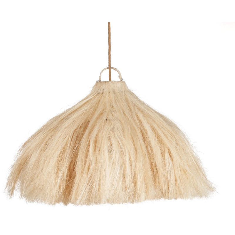 Grand Abat-jour bohème Cheveux 60 cm Herbe Naturel The Rami 