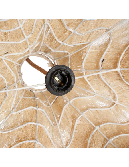 Grand Abat-jour bohème Cheveux 60 cm Herbe Naturel The Rami 