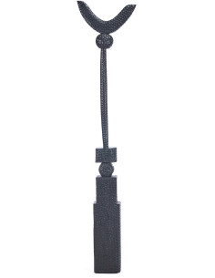 Grande Sculpture déco ethnique chic Totem H 190 cm Bois de manguier Noir The Totemic Touch 