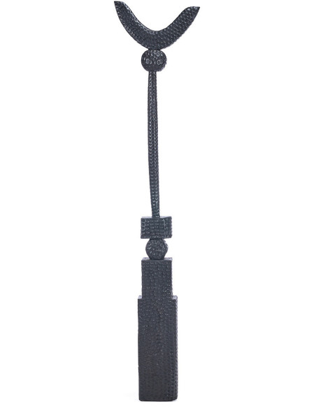 Grande Sculpture déco ethnique chic Totem H 190 cm Bois de manguier Noir The Totemic Touch 