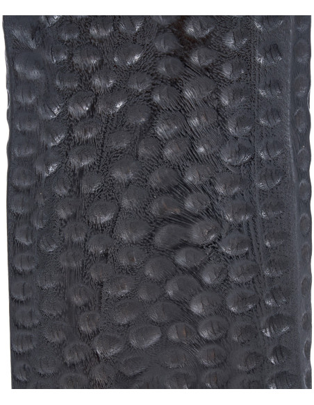 Grande Sculpture déco ethnique chic Totem H 190 cm Bois de manguier Noir The Totemic Touch 