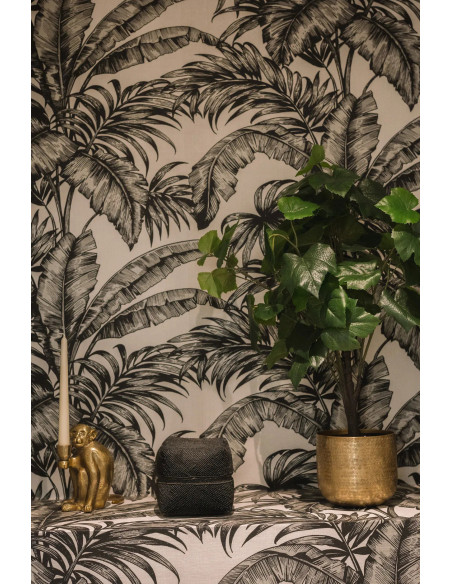 Boite de rangement originale 20 cm en Perle Bambou Noir The Beaded 