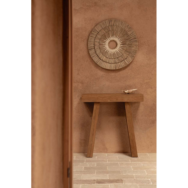 Console rustique chic Rectangulaire 86 cm Bois de teck Naturel The Stance 