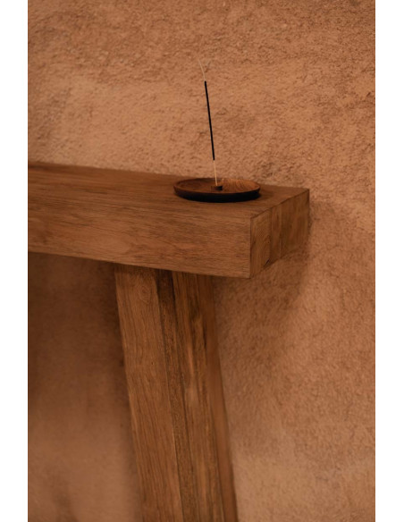 Console rustique chic Rectangulaire 86 cm Bois de teck Naturel The Stance 